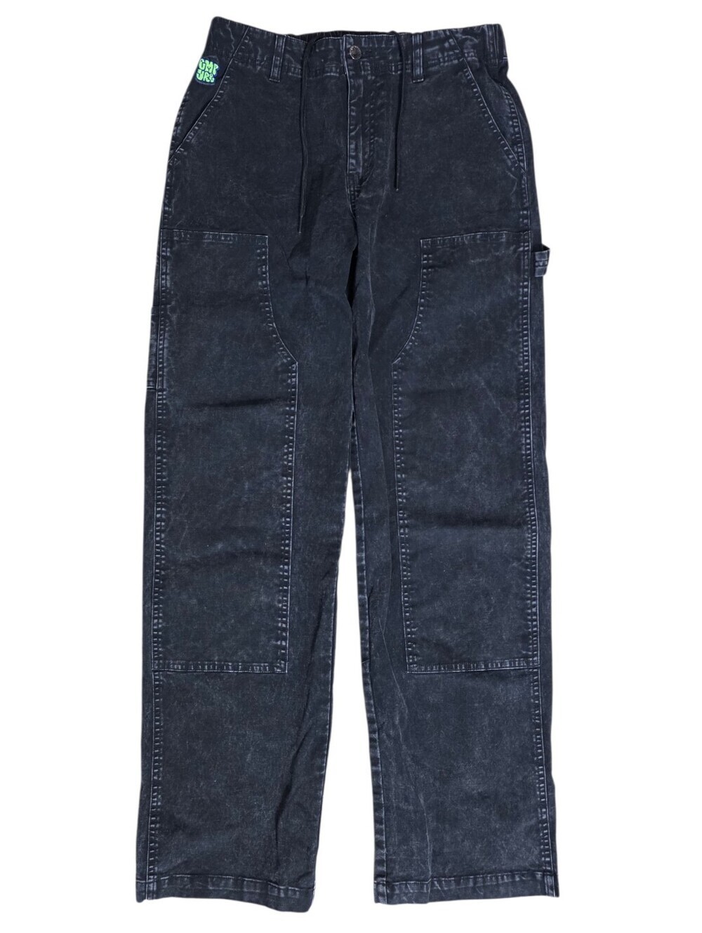 Empyre Brooke Mineral Wash Black Carpenter Pants with Pocket Details Size Small - Picture 3 of 10